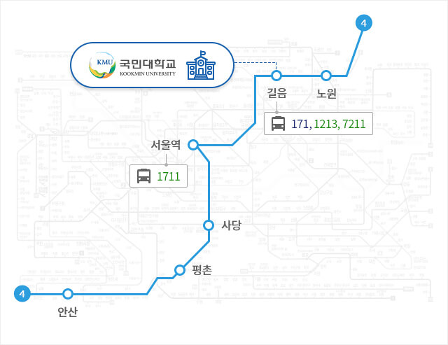 4호선 지하철 노선도