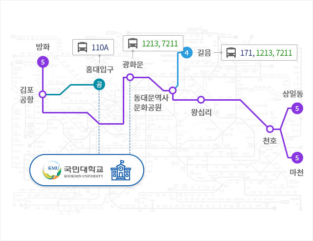 5호선 지하철 노선도