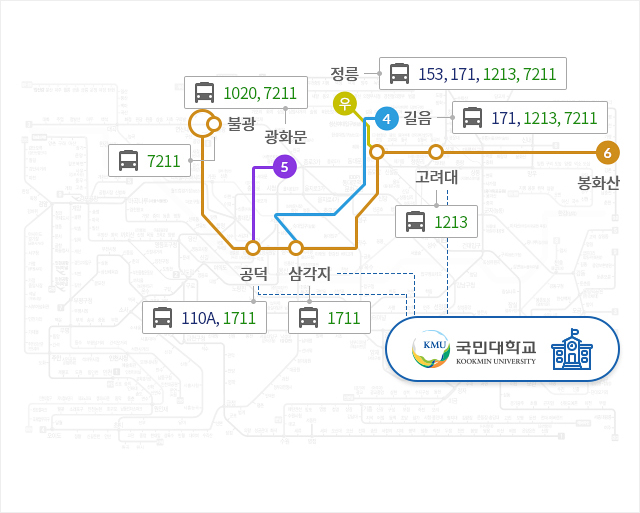 6호선 지하철 노선도